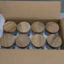 8 Pack 16oz and 10oz Overnight Oats Containers with Lids, Glass Mason Jars with Acacia Wood Airtight Lids, Wide Mouth Meal Prep Storage Jars for Yogurt, Chia Pudding, Salad, Snacks