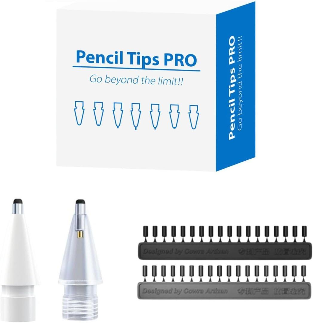 Use Your Tablet Pencil just Like a Real Pen! Choose Your Replacement tip for Apple Pencil for an Amazing Writing & Drawing Experience! (White)