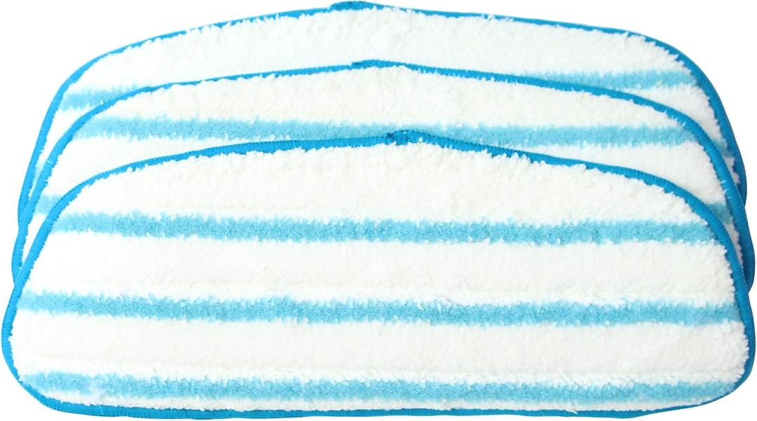 Reusable Wet Mop Pad Fit Dirt Devil Steam Mop, Replacement with AD51000, 3pk