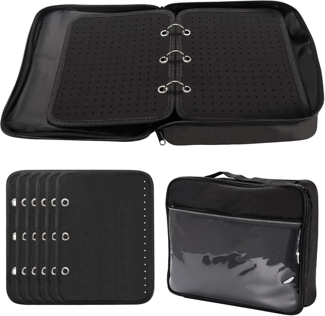 6 Pages Pin Books For Collectors,Enamel Pin Display Case For Enamel Pins,Pin Binder For Collectors,Enamel Pin Display Board.Pin Bags For Collectors.(Not Include any Accessories)