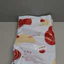 NymphFable 5 Pack Reusable Shopping Bags Lemons Bird Butterfly Washable Grocery Bags Fabric Tote Bag