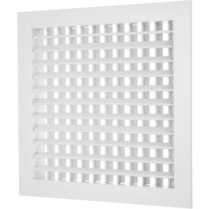 PATIKIL 12" x 12" Adjustable Air Supply Diffuser, Aluminum Double Deflection HVAC Vent Cover Air Vent Register for Sidewall Wall Ceiling Floor HVAC System, White