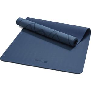 KEEP Extra Wide & Long Yoga Mat for Men, 79"x39"x7mm Thick, Non-Slip TPE Exercise Mat, High-Density Anti-Tear Fitness & Pilates Mat for Tall Users, Blue