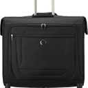 DELSEY PARIS Helium DLX - Rolling Garment Bag with Spinner Wheel - Lightweight Travel Garment Bag - SECURITECH Zip - Suit and Dresses Rolling Travel Bag - Checked Size, Black