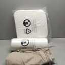 AAAAAcessories D-Shaped Chair Cushions, 2" Thick Dining Chair Pads with Ties and Removable, Machine-Washable Cover, 17" x 16", Set of 4, Oatmeal Beige