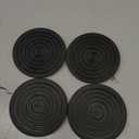 Furniture Coasters,Caster Cups,Furniture Leg Protectors 2.5 Inch 4pcs Rubber Pads no Slip for Hardwood Floors Black