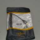 Twozoh Left Angled Coiled Micro HDMI to HDMI Cable, Micro HDMI to HDMI Coiled Cable 90Degree Stretched Length 30cm to 150cm - Supports 3D/4K 1080p(5FT)