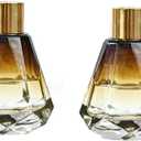 VASANA 2PCS 60ml/2oz Amber Glass Diffuser Bottle Empty Reed Diffuser Bottles Diffuser Jars Aromatherapy Storage Container Fragrance Accessories Use for DIY Replacement Reed Diffuser Sticks Decor