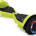 Jetson All Terrain Hoverboard with LED Lights, LED Light-up Wheels, Self-Balancing Hoverboard with Active Balance Technology, Ages 12+ (Yellow)