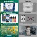 UV Resin Kit with Light, 200g Ultraviolet Fast Curing UV Epoxy Resin Set with UV Light Crystal Hard Type Resin Glue Jewelry Making Supplies Starter Tools for Adult DIY Craft Molds Necklace Pendant