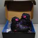 2PM SPORTS Vinal Girls Adjustable Flashing Inline Skates, All Wheels Light Up, Fun Illuminating Skates for Kids Men Adult Women and Boys (X-Large - Adult (9.5W-12W/8.5M-10.5M), Violet & Magenta)