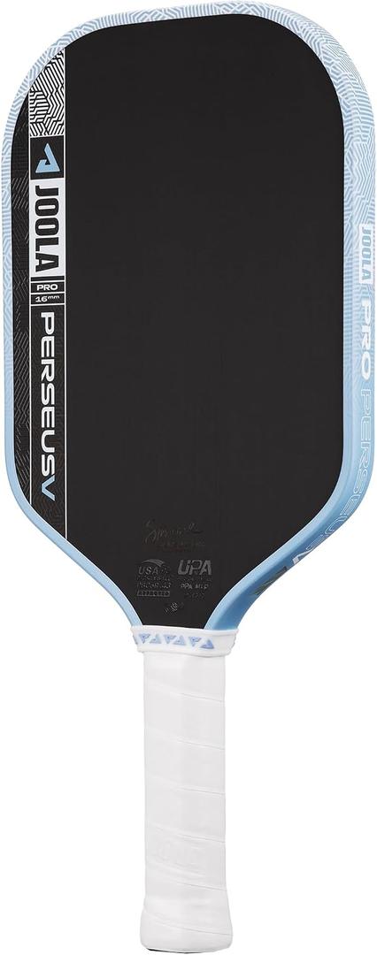 JOOLA Pro V Pickleball Paddle - 14mm/16mm - Raw Carbon Fiber Textured Surface - Enhanced Frame & Propulsion Core, USAPA & UPA-A Certified, NFC Chip Enabled, Premium Control & Lightweight Performance