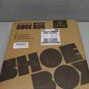 SEE SPRING 12 Pack Shoe Storage Box, Clear Plastic Stackable Shoe Organizer for Closet, Space Saving Foldable Shoe Rack Sneaker Container Bin Holder (Large Fit Size 9)