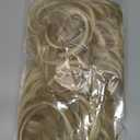 SARLA 2PCS Messy Hair Bun Hair Pieces Wavy Curly Synthetic Updo Fake Scrunchies Ponytail Extension for Women Dirty Blonde