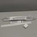 LazBlinds No Tools No Drill Cordless Zebra Blinds for Windows, Dual Layer Light Control for Day and Night, Light Filtering Privacy Roller Blinds and Shades for Home, 20" W x 72" H, Stone Grey