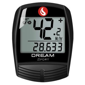 DREAM SPORT Bike Computer Bicycle Speedometer and Odometer 16-Function Wired Bike Computer Waterproof DCY016 (Black)