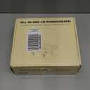 CD Player with Built-in Speakers Portable Bluetooth Input&Output Desktop CD Players for Home with Screen Display, Ambient Lighting, FM Radio, White Noise Mode, Remote Control, USB Type-c, White