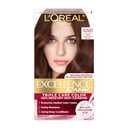 L'Oreal Paris Excellence Crme Permanent Hair Dye, Triple Care Hair Color with Pro-Keratine Complex for 100% Gray Hair Coverage, 4AR Dark Chocolate Brown, 1 Kit