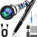 Mini Spy Camera Pen 1080P Full HD Video Recorder with 64GB Card, USB Charging, Security Surveillance Camera