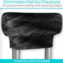 Vive Premium Crutch Pads & Hand Grips - Comfortable, Breathable, Machine Washable Padding - Moisture Wicking & Odor Reducing Pillow Accessory Covers for Adult & Youth Walking Crutches