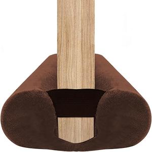BKSAI Door Draft Stopper for Doors No Adhesive Draught Excluder Under Door Wind Blocker for Bottom of Door,Reduce Noise Draught Excluder Sweep Sound Proof (Brown 24-29IN / Distance Under The Door 1IN)