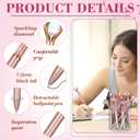 AmazingSpark 60 Pcs Sometimes You Forget You Awesome Crystal Diamond Pens, So This Is Your Reminder Gifts Pens, Thanks Teacher Appreciation Gifts for Women, Employee, Friend (Rose Pink, Rose Gold)