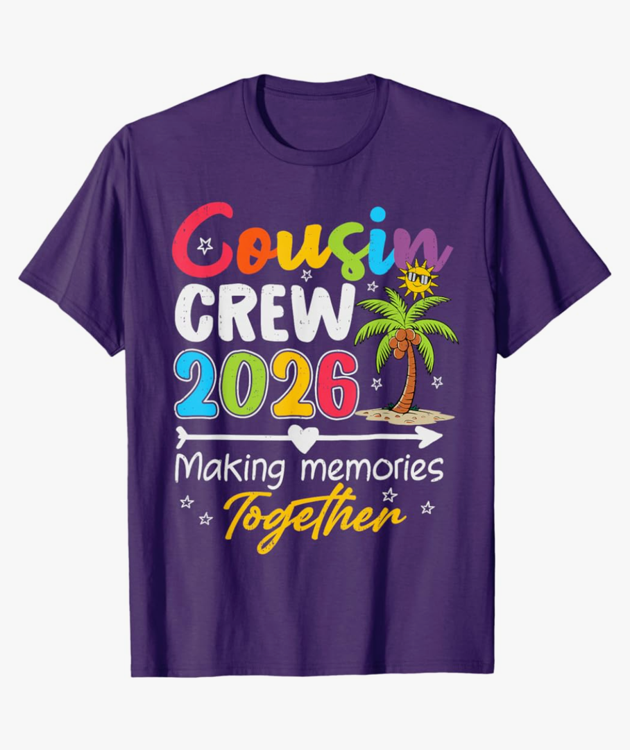 Cousin Crew 2026 Making Memories Family Matching Vacation T-Shirt Size 4T