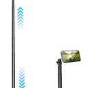 Golf Monopod Selfie Stick with Magnetic Phone Holder Mount - 57" Metal Pole Golf Phone Holder for Record Swing, Putting, Golf Training Aid, Tripod for iPhone 16 15 Compatible with Magsafe