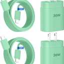 Phone 17 16 15 Charger Fast Charging,30W USB C Phone 17 16 15 Pro Max Charger Block &10FT Long Type C Cable Cord for i.Phone 17/Air/17 Pro/17 Pro Max/16/16 Plus/16 Pro/16 Pro Max/15/15 Pro Max,Green