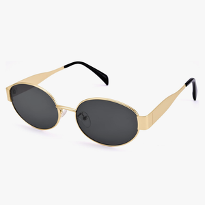 livho 2025 Trendy Oval Sunglasses - Stylish Polarized Shades for Everyday - Retro Metal Frames