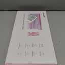 Retro Wireless Keyboard with Round Keycaps, 2.4GHz Full-Size USB Cute Wireless Keyboard Mouse for Computer, Desktop, Laptop and Computer (Pink-Colorful)