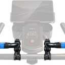 Handlebar Extender for Peloton Indoor Exercise Bikes, 1 Pair of Ultimate Handlebar Extension of Peloton Accessories (Bull-horn (with Blue Tapes))