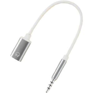 White 3.5mm Male to TypeC Female Audio Cable Cord Analog Cable Type-C Converter Earphone Adapter Compatible with MP3 Players, CD Players, Laptops, Tablets, Smartphone Headphone Adapters