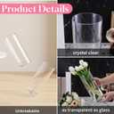 3 Pcs Acrylic Clear Cylinder Vase Set for Plants Bouquet