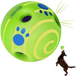 Wobble Giggle Ball for Dogs, Wiggle Ball Dog Toy, Interactive Dog Toys for Small/Medium/Large Dogs, Fun Giggle Sounds When Rolled or Shaken Perfect Dog Gift-5.51 inch Set Of 5