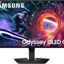 Samsung 27” Odyssey OLED G5 (G50SF) QHD & QD-OLED Gaming Monitor, 180Hz Refresh Rate, 0.03ms (GtG) Response Time, NVIDIA G-Sync Compatible, AMD FreeSync™, LS27FG500SNXZA
