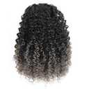 ROSESSEA Afro Puff Drawstring Ponytail - Grey Curly Hair Short Afro Kinky Curly Hair Piece for African American Extension Synthetic