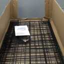 Amazon Basics Durable, Foldable Metal Wire Dog Crate with Tray, Single Door, 30 x 19 x 21 in, Black