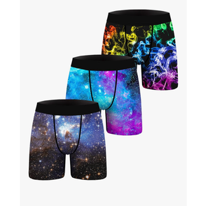 1 or 3 Pack Men's Novelty Boxer Briefs Funny Boxer Shorts Hilarious Gag Gifts Christmas Underwear for Men No Fly, Size 2XL
