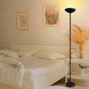 Stepless Dimmable Floor Lamp,30W 3000LM Super Bright LED Torchiere Floor Lamps with Remote & Touch Control,71 in Tall Modern Standing Lamp for Living Room Bedroom Office,2700k-6500k,Black