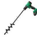 Garden Auger Drill Bit for Planting 2x14.5, Spiral Ground Auger Drill for 3/8" Hex Drive Drill, Bulb and Flower Planter Tool (Black)