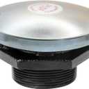 Transfer Tank Vented Diesel Fuel Cap w/ 2 Inch Threaded Neck,Diesel Fuel Transfer Tank Cap, Venting Pressure Gas Fill Lid for Auxiliary/Storage Truck Tool Box (Silver)