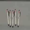 5 Pcs, Pentel EnerGel Clena Retractable Liquid Gel Pen, Micro Fine Point 0.5mm Needle Tip, Black Ink, Classical Pink Body (BLN75LP-A)