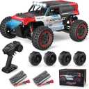 1/16 Brushless RC Car S912Pro, Electric 4WD High Speed RC Car, 2.4G Remote Control RC Truck, Brushless Off-Road Truck with Paddle Tires & 2 * 2S Battery for Adults and Kids, 11 x 12 x 13 inches