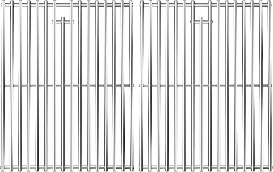17 Inches Cooking Grates for Home Depot Nexgrill 720-0830H 720-0830D 720-0783E 720-0783C for Nexgrill Replacement Parts 4 Burner Gas Grill Grates Stainless Steel 2 Pack for 5 Burner