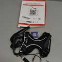 Cat Harness and Leash for Walking Escape Proof Soft Adjustable Cat Leash Breathable Comfortable Vest Easy to Wear Kitten Harness for Outdoor Travel (Black, S (7-12lb))