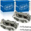 Disc Brake Caliper Front Pair Compatible with 2012-2020 Ford F-150 2011-2013 Ford Lobo 6.2L 2015-2020 Ford Lobo 3.5L 5.0L Brake Caliper Assembly 18B5405 18B5404