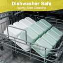 Snackle Box Container, Large 8-Compartment Divided Serving Tray with Lid and Handle, Portable Snack Tray for Travel Party Beach Picnic, Dishwasher Safe, BPA-Free, Wheat Straw