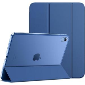 JETech Case for iPad (A16) 11th Generation 11 Inch 2025 / iPad 10th Generation 10.9 Inch 2022, Slim Smart Cover with Hard PC Translucent Back, Supports Touch ID, Auto Wake/Sleep (Navy Blue)