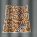 5 Sheets Letter Stickers, 440 Alphabet Sticker,1 inch Vinyl Self-Adhesive Sticker Letters, Black Alphabets ABC Stickers, for DIY Mailbox House Numbers, Embellishments & Decorations Multicolor